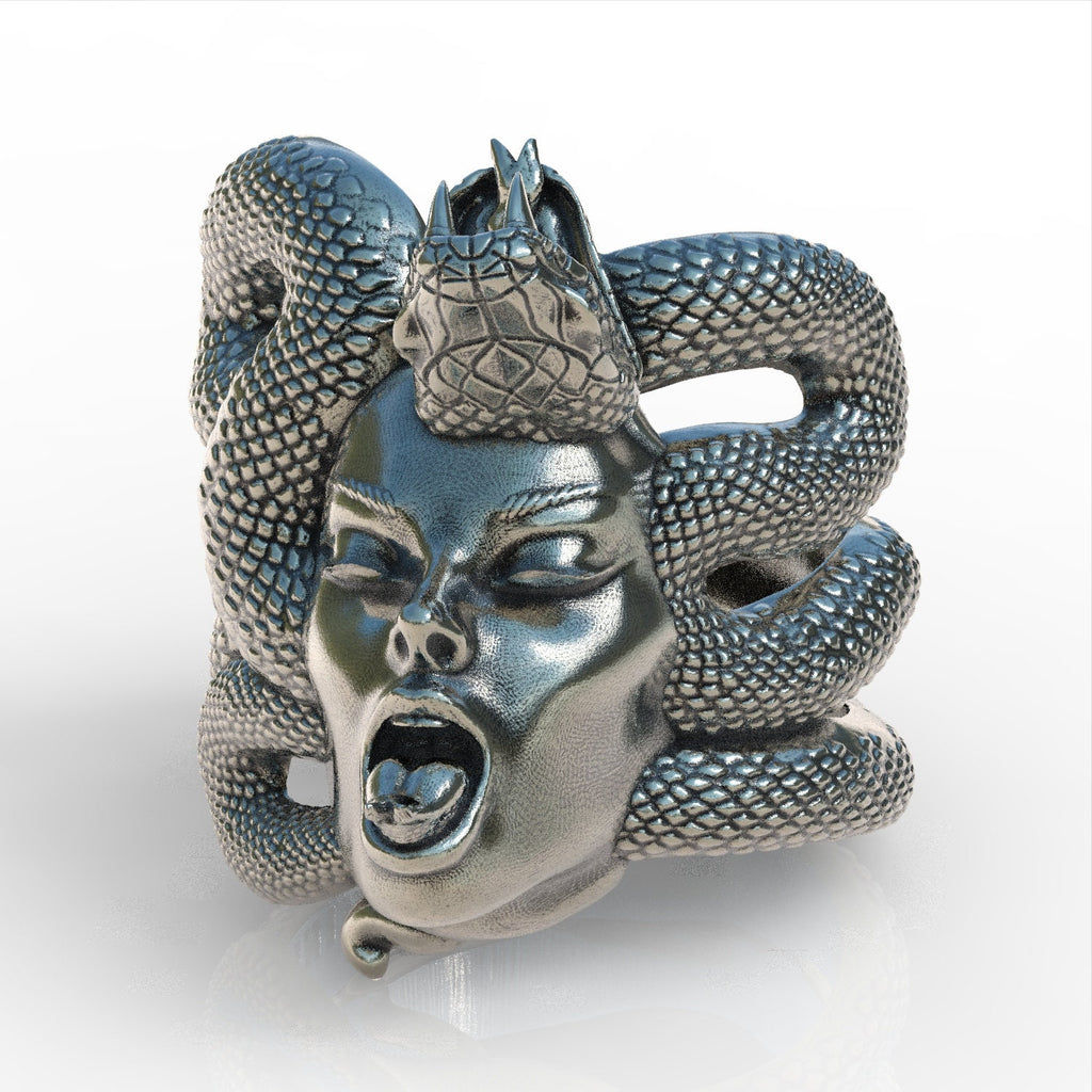 Snake girl sterling silver 925 ring jewellery new