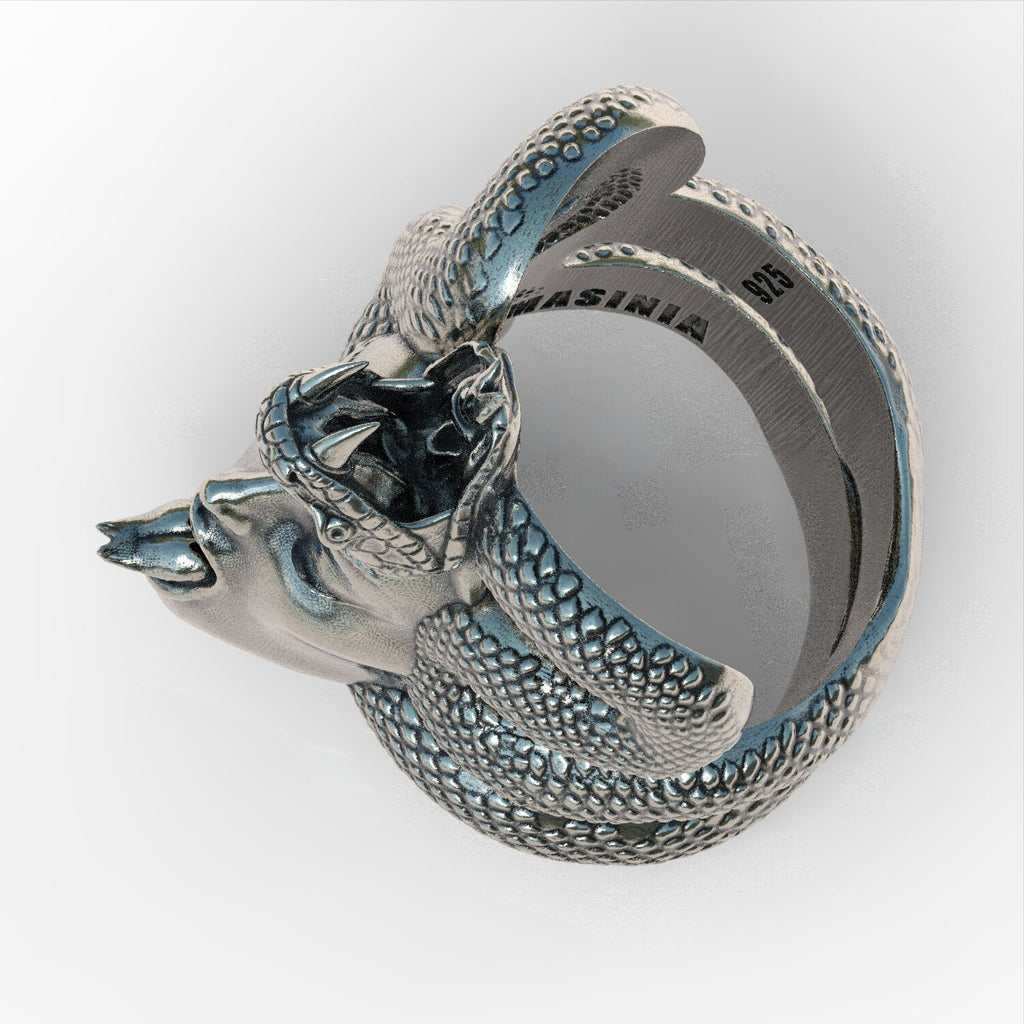 Snake girl sterling silver 925 ring jewellery new