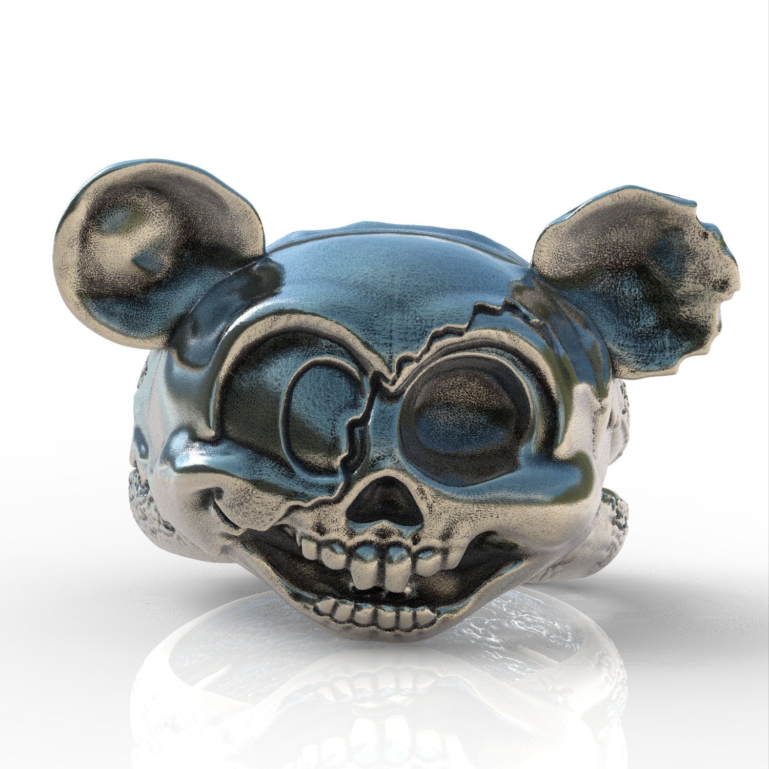 Ring Mickey Mouse Sterling silver 925 ring Ring handmade animal biker men women
