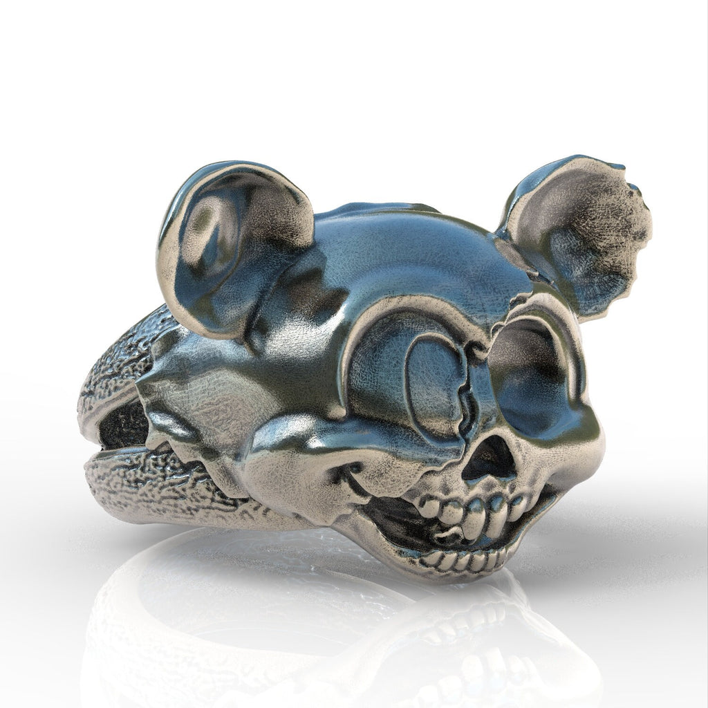 Ring Mickey Mouse Sterling silver 925 ring Ring handmade animal biker men women