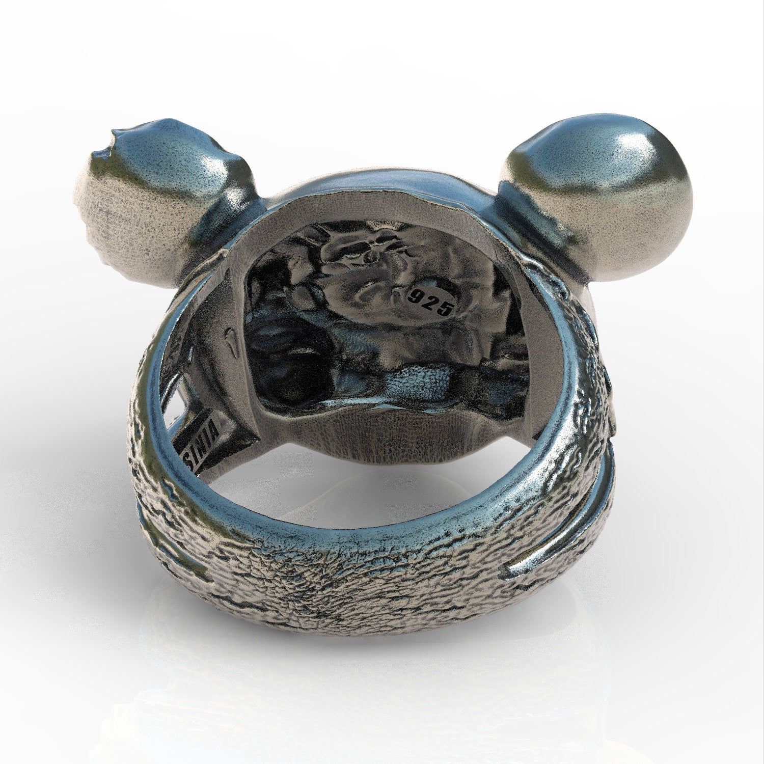 Ring Mickey Mouse Sterling silver 925 ring Ring handmade animal biker men women