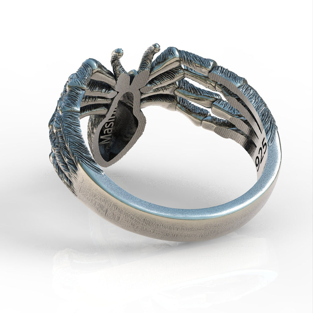 The Big Squeeze Hug Embrace Sterling Silver 925 Ring