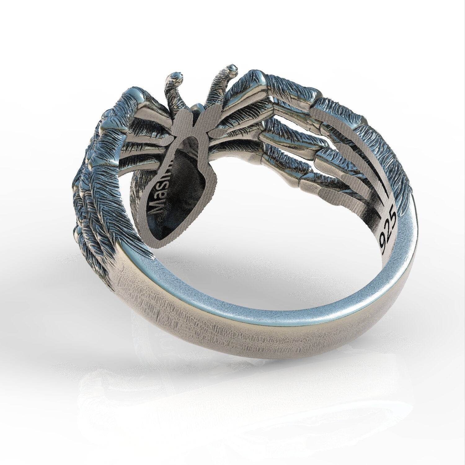 The Big Squeeze Hug Embrace Sterling Silver 925 Ring